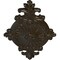 Ekena Millwork Quentin Ceiling Medallion, Hand-Painted Stone Hearth Crackle, 23 1/2"W x 12 1/4"H x 1 1/2"P CM23RO1SHC - alternate 3